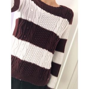 Striped Crew Neck Sweater